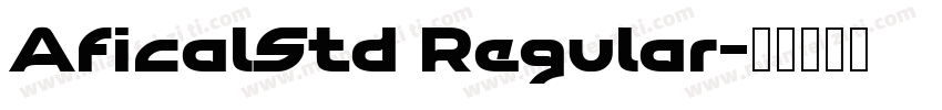 AficalStd Regular字体转换
